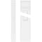 Ekena Millwork Two Equal Raised Panel PVC Pilaster w/Decorative Capital & Base, 9"W x 90"H x 2"P PILP09X090DRP02-2 - alternate 1